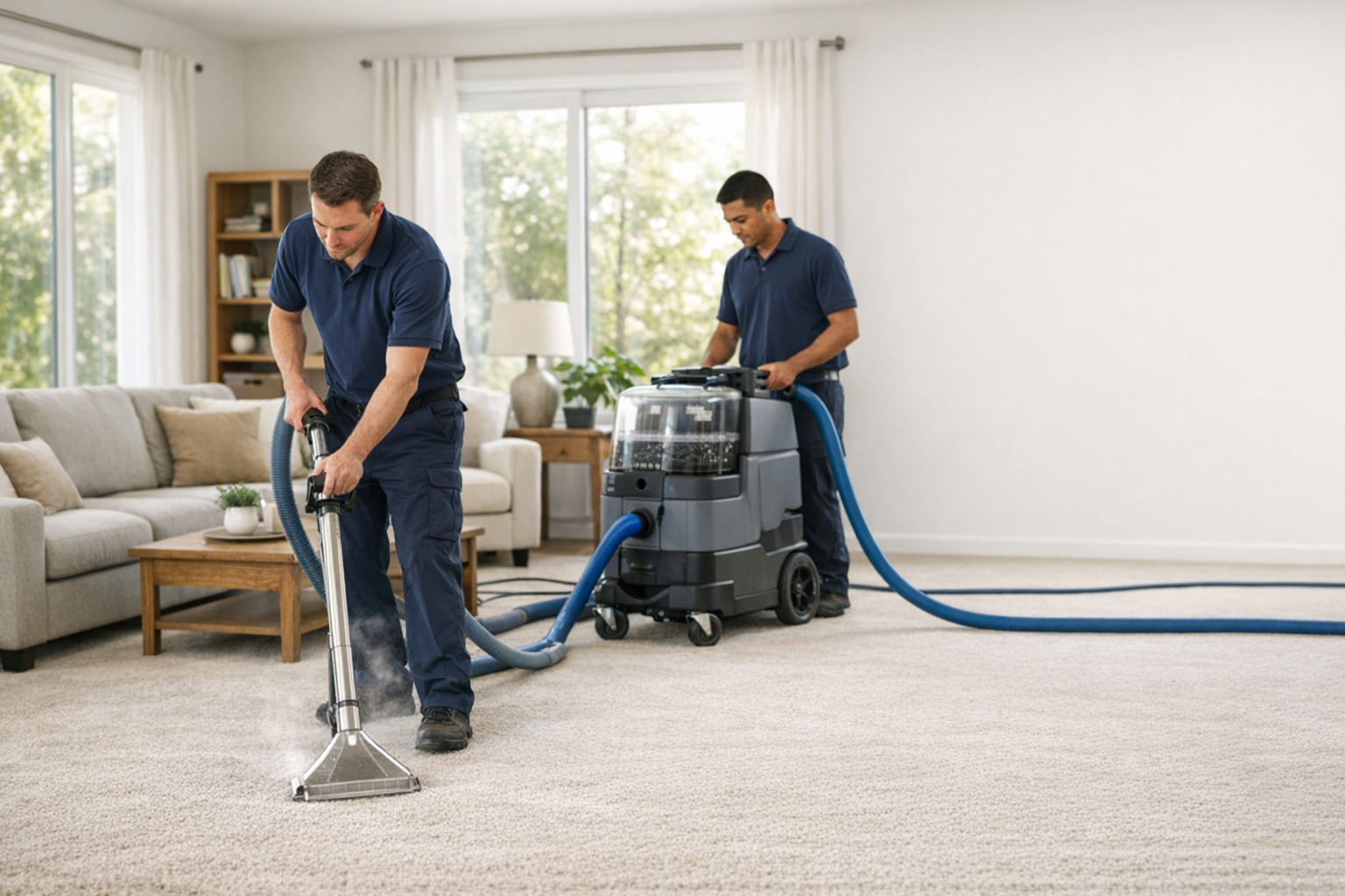 Professional fibre and upholstery cleaning service